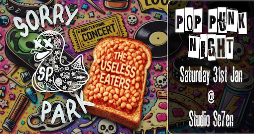 Flyer for Pop Punk Night gig 31 Jan 2026 Witney